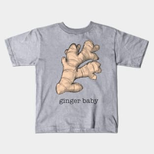 Ginger Baby illustration with Words Kids T-Shirt